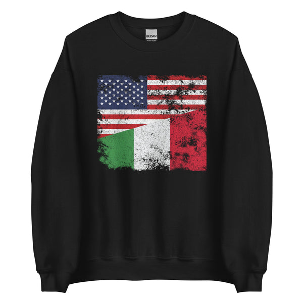 Italy USA Flag Sweatshirt