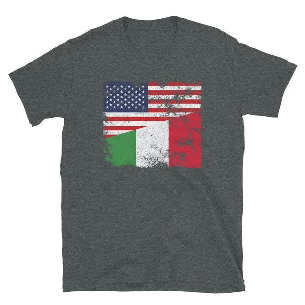 Italy USA Flag T-Shirt