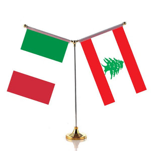 Italy United Arab Emirates Desk Flag - Custom Table Flags (Small)