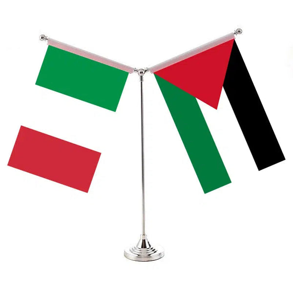 Italy United Arab Emirates Desk Flag - Custom Table Flags (Small)