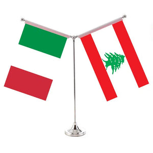 Italy United Arab Emirates Desk Flag - Custom Table Flags (Small)