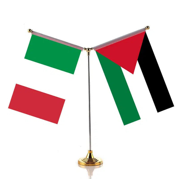 Italy United Arab Emirates Desk Flag - Custom Table Flags (Small)