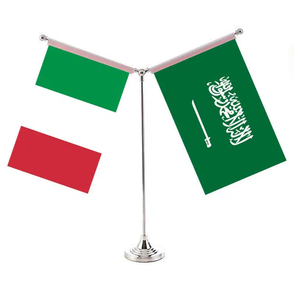 Italy United Arab Emirates Desk Flag - Custom Table Flags (Small)