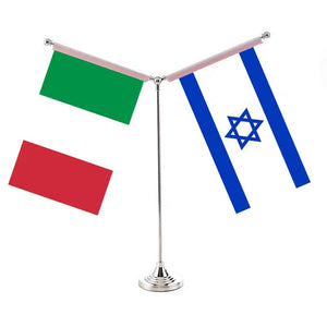 Italy United Arab Emirates Desk Flag - Custom Table Flags (Small)