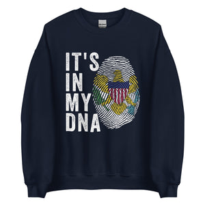 It's In My DNA - Virgin Islands USA Flag Sweatshirt