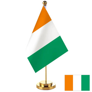 Ivory Coast Desk Flag - Small Office Table Flag