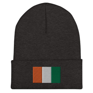 Ivory Coast Flag Beanie - Embroidered Winter Hat