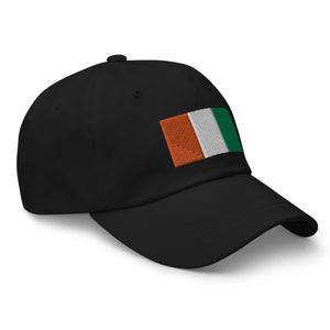 Cote D'ivoire Flag Cap - Adjustable Embroidered Dad Hat