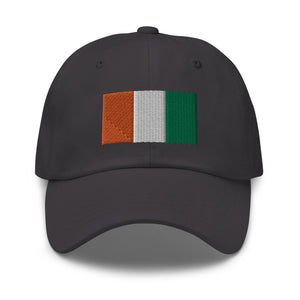 Ivory Coast Flag Cap - Adjustable Embroidered Dad Hat