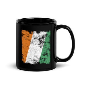 Cote Divoire Flag - Distressed Flag Mug
