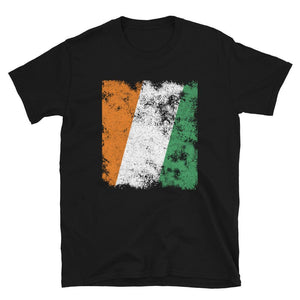 Ivory Coast Flag - Distressed Flag T-Shirt
