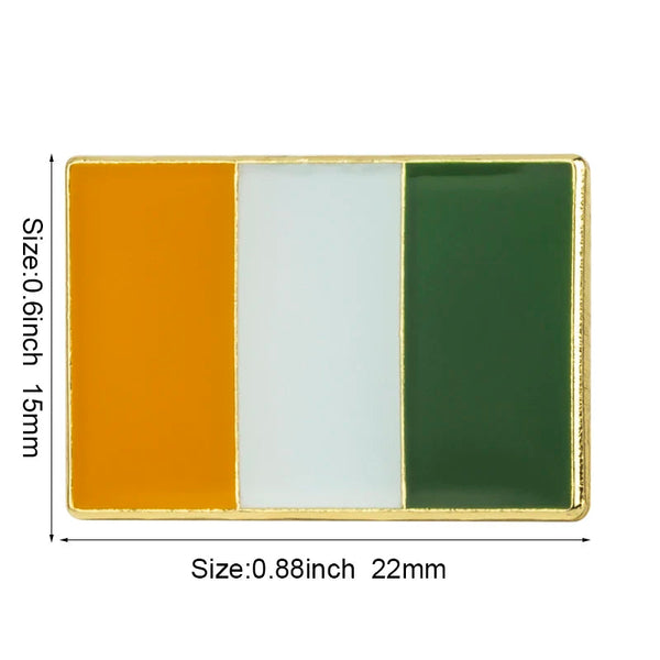 Ivory Coast Flag Lapel Pin - Enamel Pin Flag