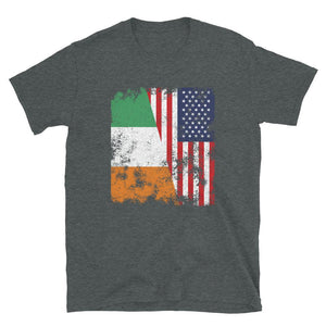 Cote Divoire USA Flag - Half American T-Shirt