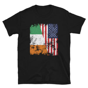 Cote Divoire USA Flag - Half American T-Shirt