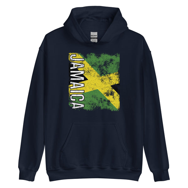 Jamaica Flag - Distressed Flag Hoodie