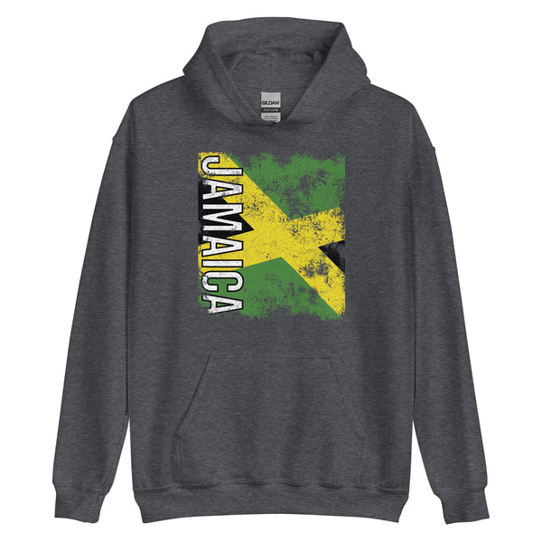 Jamaica Flag - Distressed Flag Hoodie