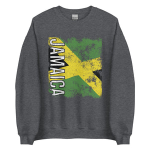 Jamaica Flag - Distressed Flag Sweatshirt