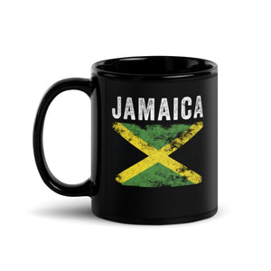 Jamaica Flag Distressed - Jamaican Flag Mug