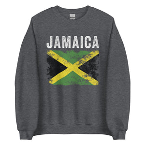 Jamaica Flag Distressed - Jamaican Flag Sweatshirt