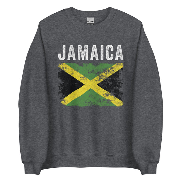 Jamaica Flag Distressed - Jamaican Flag Sweatshirt