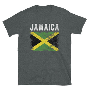 Jamaica Flag Distressed - Jamaican Flag T-Shirt