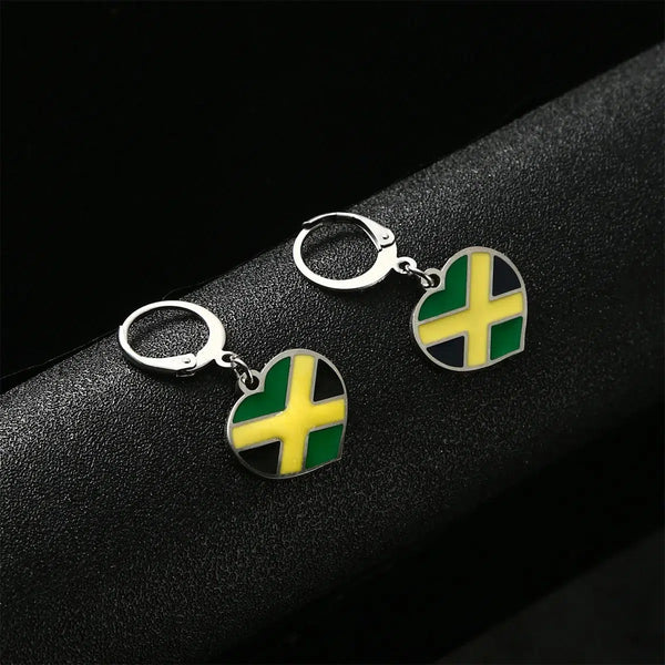 Jamaica Flag Earrings