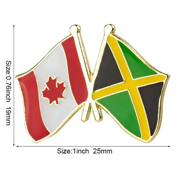 Jamaica Flag Lapel Pin Collection - Enamel Pin Flag