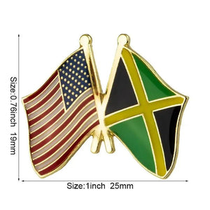 Jamaica Flag Lapel Pin Collection - Enamel Pin Flag