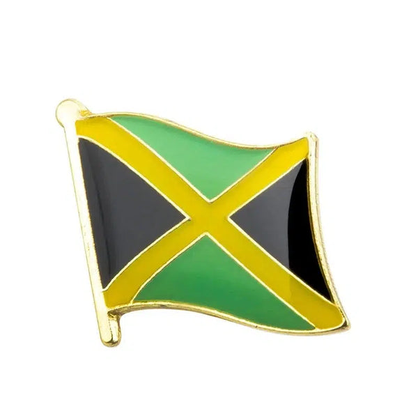 Jamaica Flag Lapel Pin - Enamel Pin Flag