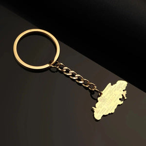 Jamaica Flag Map Keychain Collection