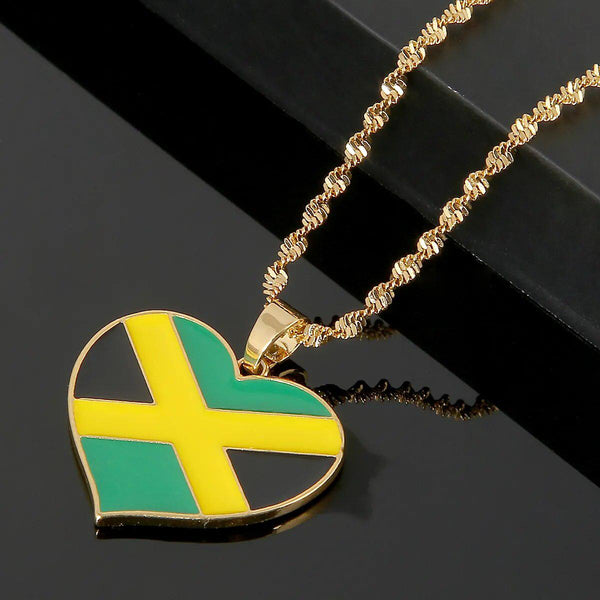 Jamaica Flag Necklace