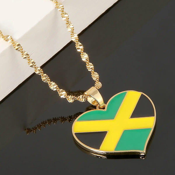 Jamaica Flag Necklace