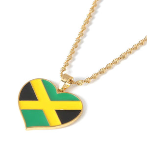 Jamaica Flag Necklace