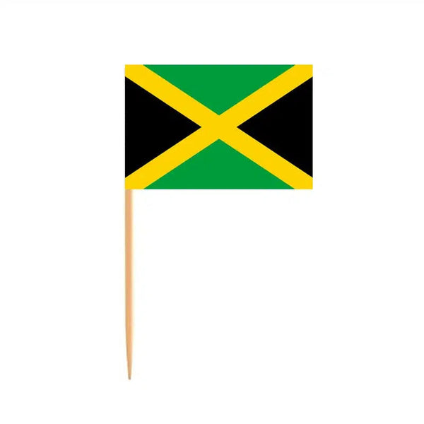 Jamaica Flag Toothpicks - Cupcake Toppers (100Pcs)