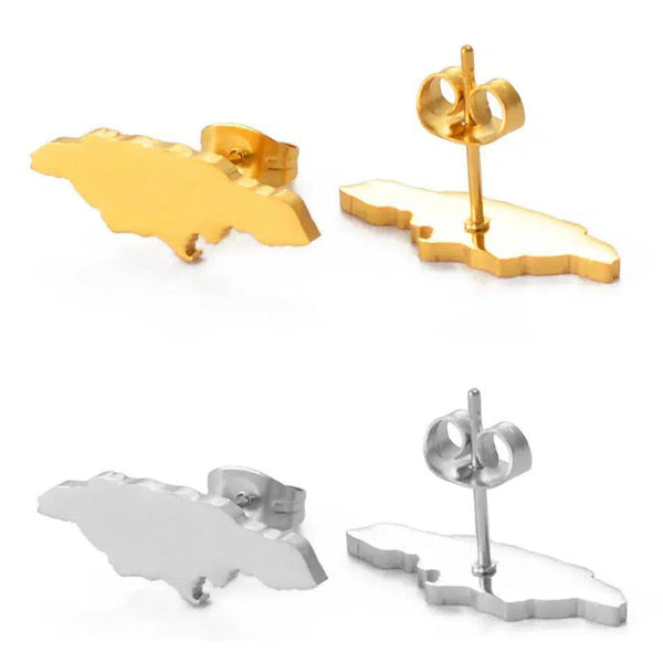 Jamaica Map Earrings