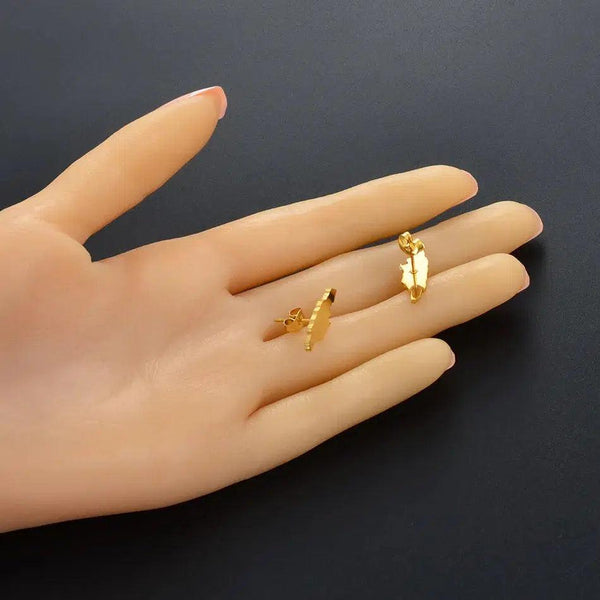 Jamaica Map Earrings