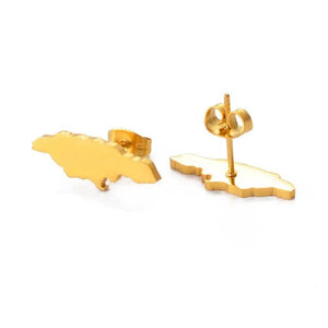 Jamaica Map Earrings