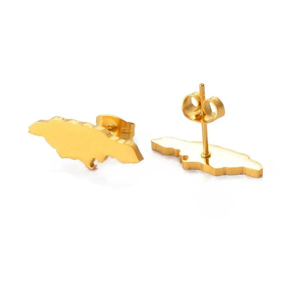 Jamaica Map Earrings