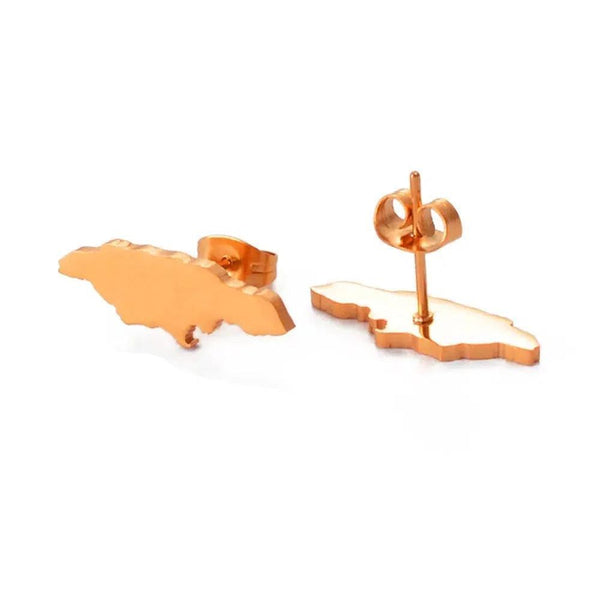 Jamaica Map Earrings