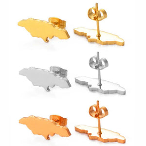 Jamaica Map Earrings
