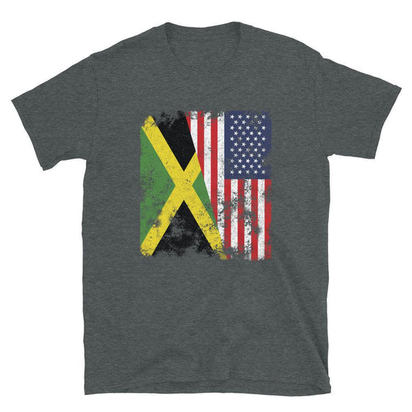 Jamaica USA Flag - Half American T-Shirt