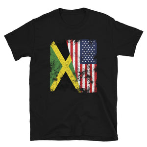 Jamaica USA Flag - Half American T-Shirt