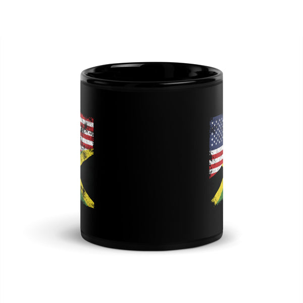 Jamaica USA Flag Mug