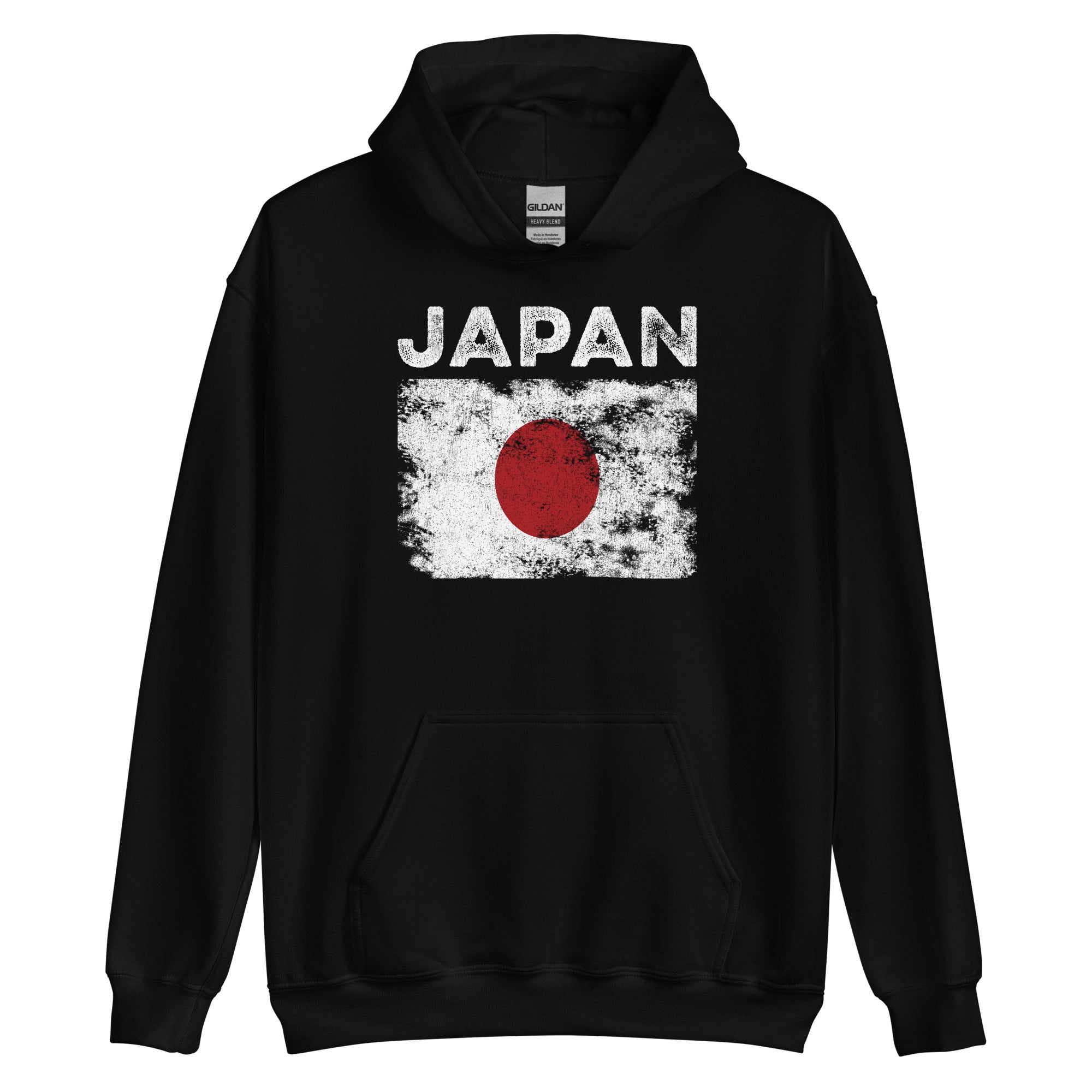 Japan Flag Distressed - Japanese Flag Hoodie