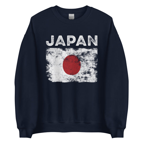 Japan Flag Distressed - Japanese Flag Sweatshirt