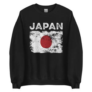 Japan Flag Distressed - Japanese Flag Sweatshirt