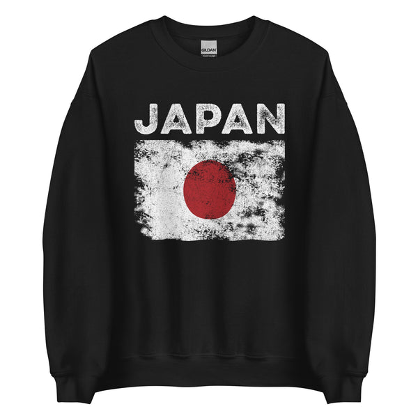 Japan Flag Distressed - Japanese Flag Sweatshirt