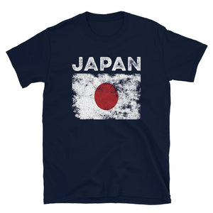 Japan Flag Distressed - Japanese Flag T-Shirt