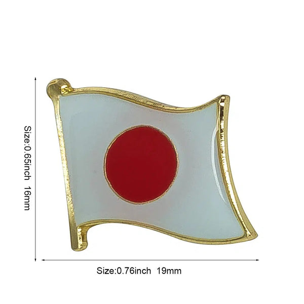 Japan Flag Lapel Pin - Enamel Pin Flag