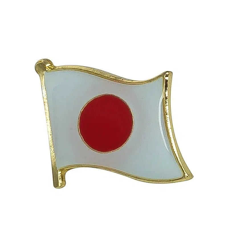 Japan Flag Lapel Pin - Enamel Pin Flag